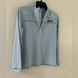Vineyard Vines Blue and White Striped Pullover